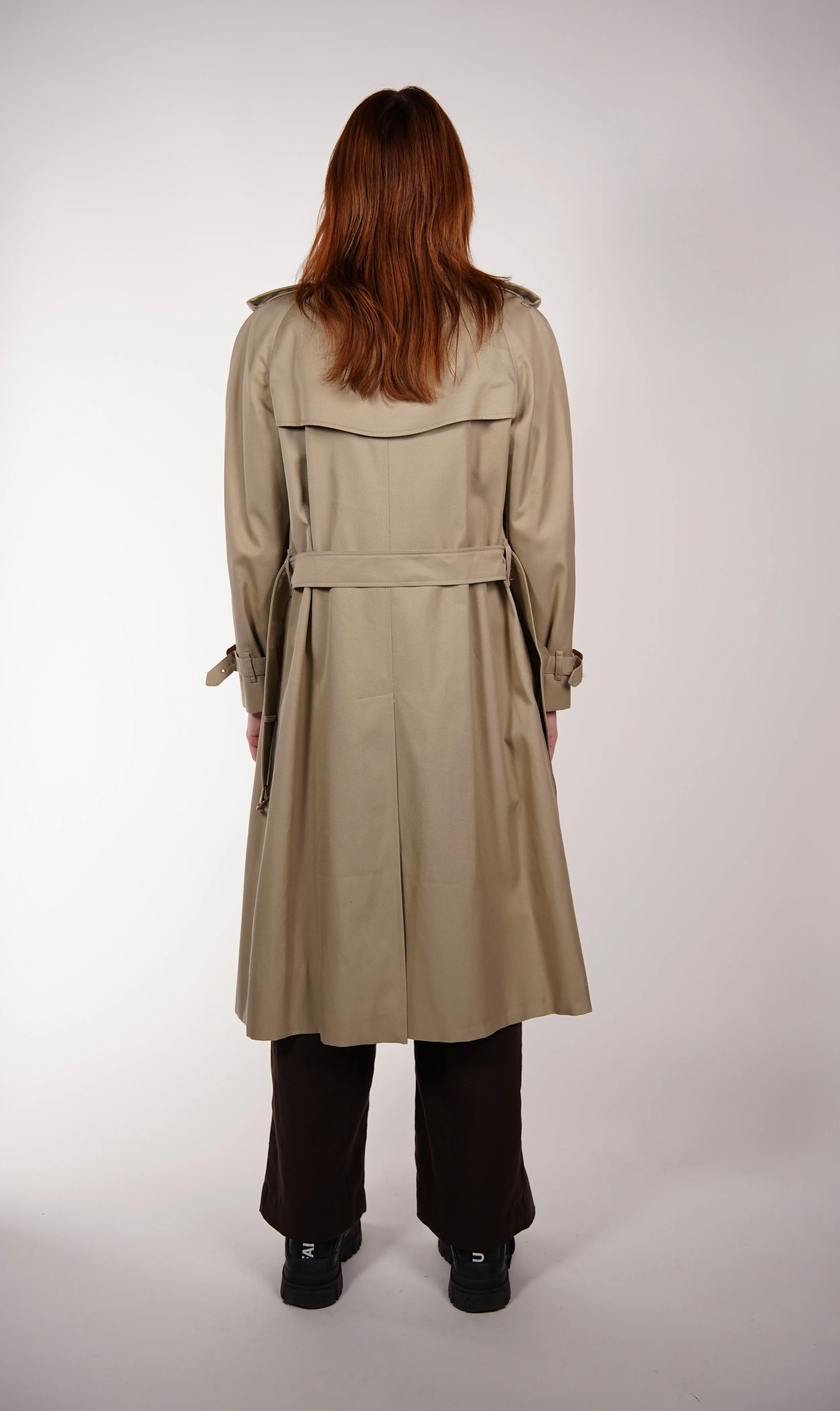 Burberry Vintage Double Breasted Trench Coat — Check It Vintage